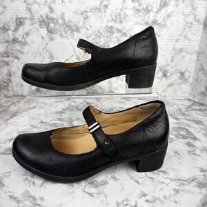 Dansko Callista Burnished Nubuck Leather Mary Jane Shoes Size 38 US 8 Minimal